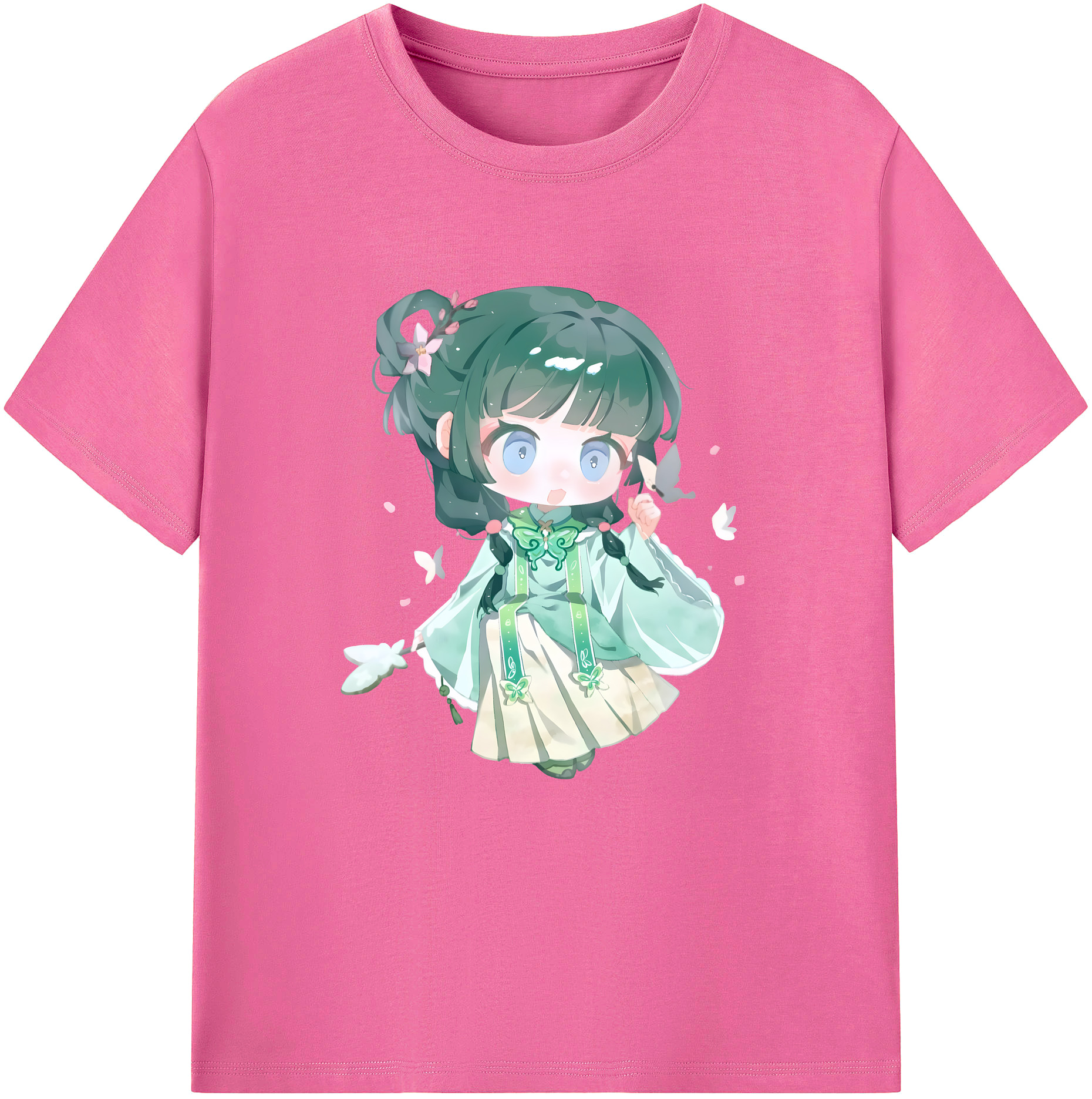 （画像用） 薬屋のひとりごと The Apothecary Diaries レディースカジュアルプリントTシャツ（綿100％）